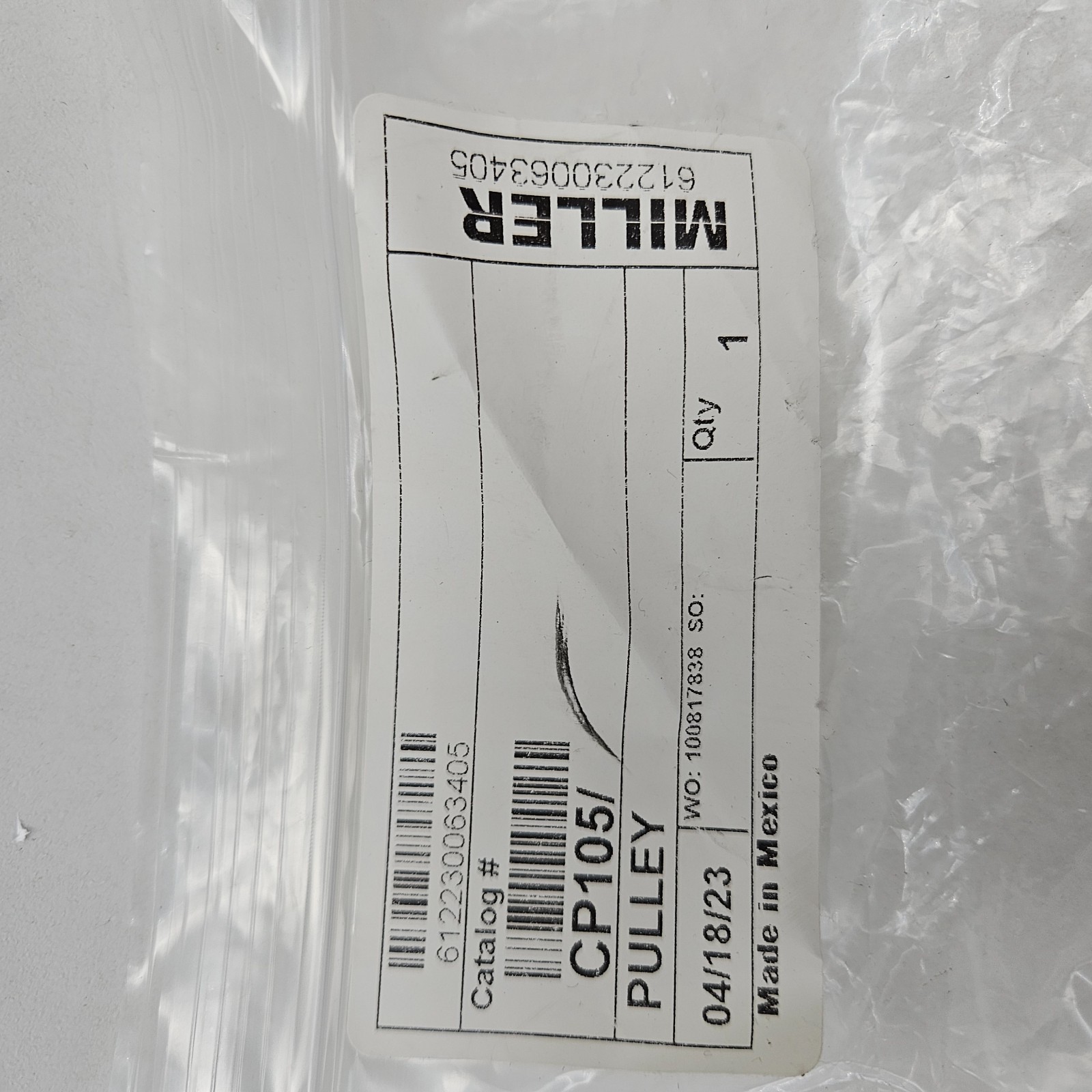 Honeywell Miller CP105 Pulley Connector for lifelines up to 1/4” Cable, Block