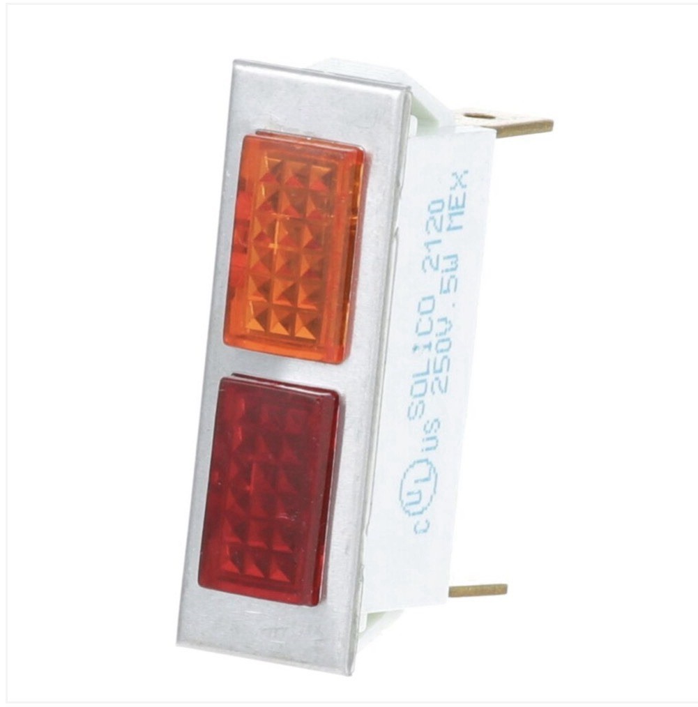 SIGNAL LIGHT 3/8 X 1-5/16 RED/AMBER 345751-2 for Hobart 345751-2