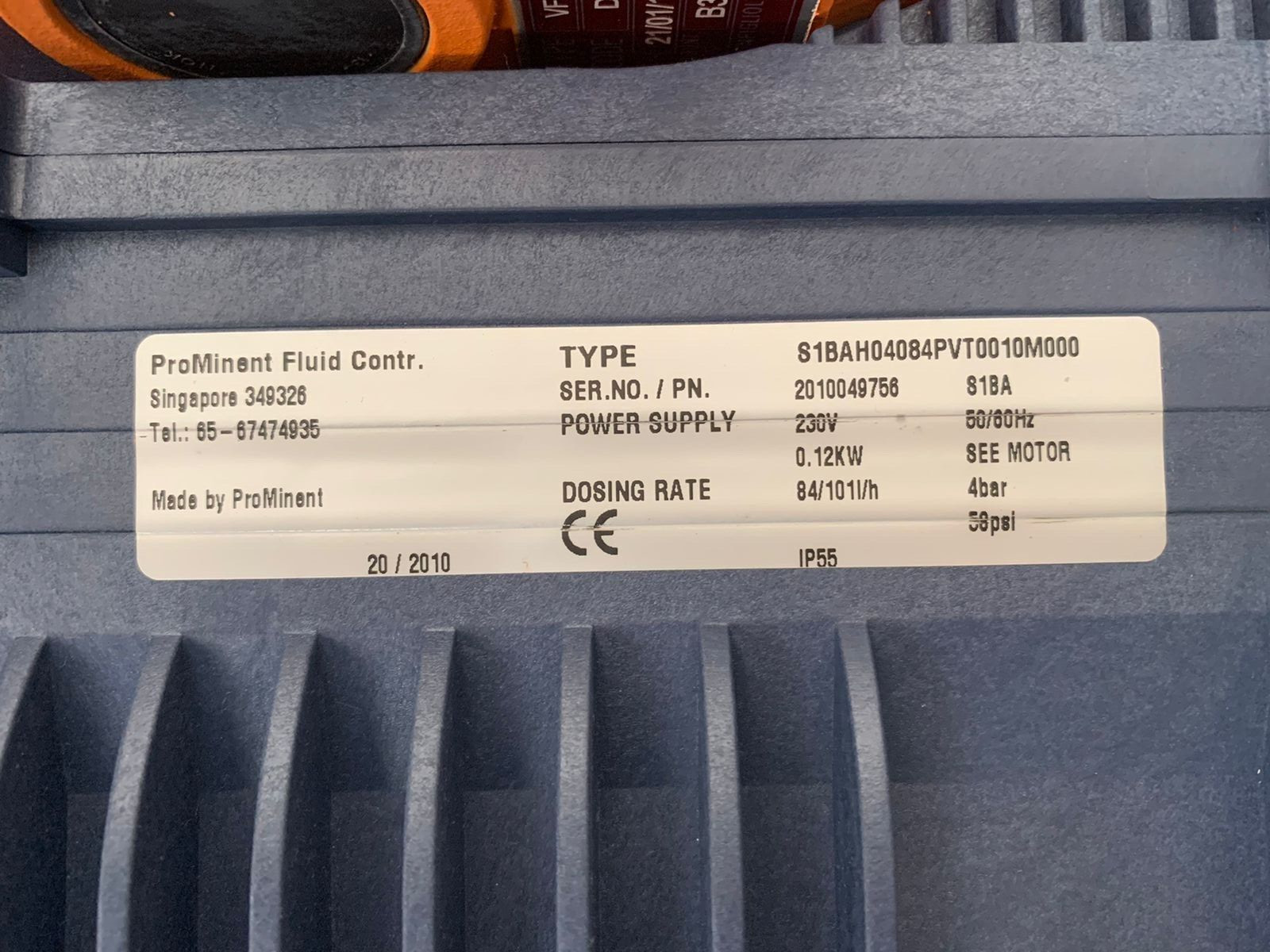 ProMinent / Metering Pump / S1BAH04084PVT0010M000 / 58psi-4bar / 230V-50/60Hz
