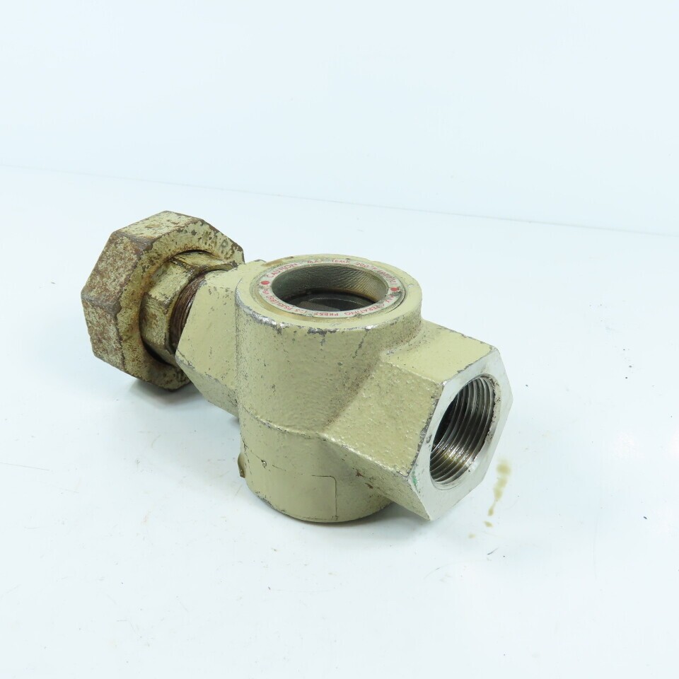 Midwest 350SS 1-1/4″ NPT Stainless Sight Flow Indicator Glass 125 PSIG Max 200-Â