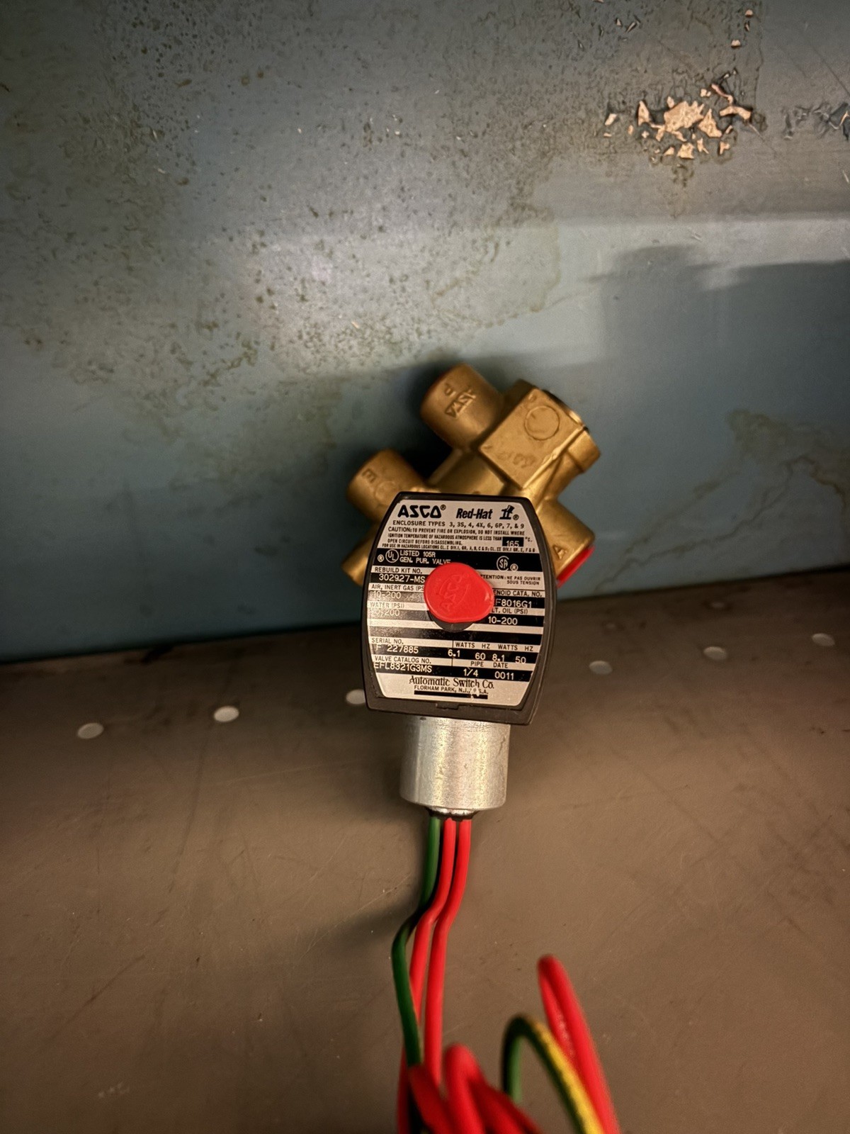 NEW NO BOX Asco/Red Hat EF8016G1 General Purpose Solenoid Valve