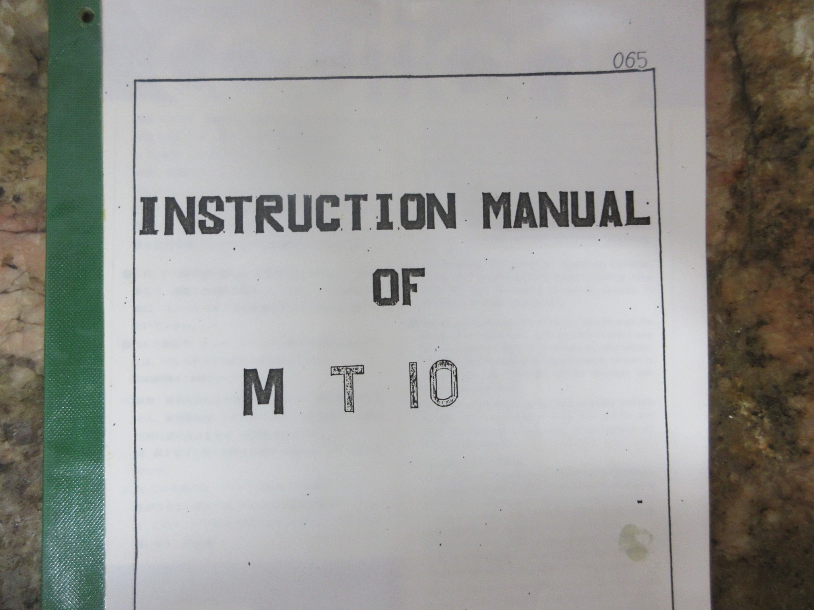 1991 MORI SEIKI L-100H TSUBAKI INSTRUCTION MANUAL MT10 CHIP CONVEYOR