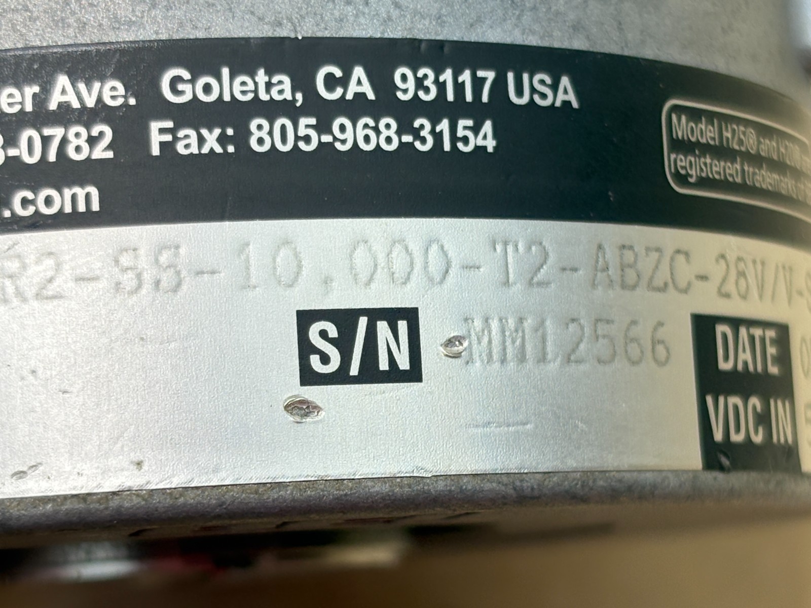 BEI XHS35F-37-R2-SS-10,000-T2-ABZC-28V/V-SM18 Encoder
