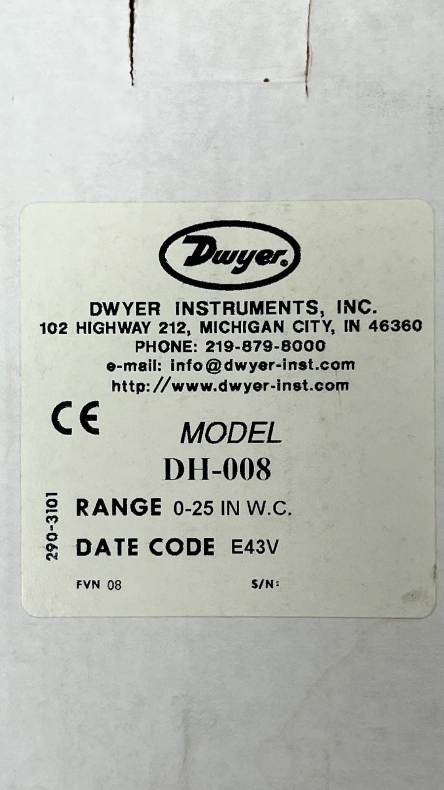 DWYER DH-008 Digital Panel Meter – 100 V AC – 240 V AC – 2HLL4 – BRAND NEW
