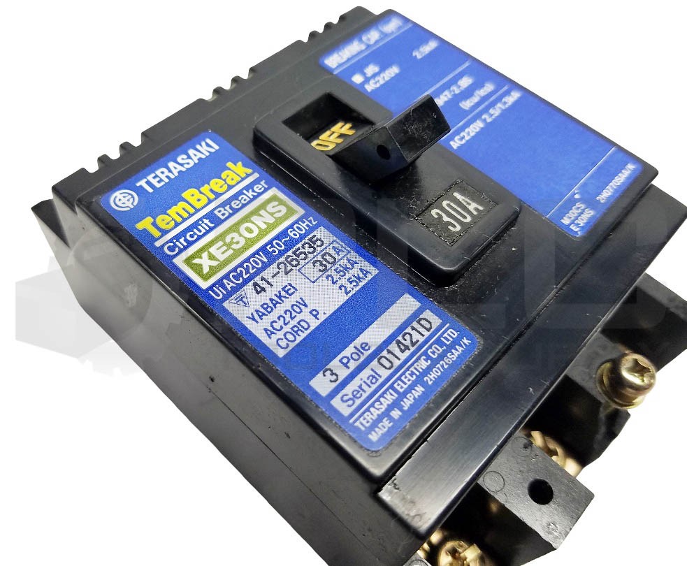 TERASAKI XE30NS TemBreak CIRCUIT BREAKER 30AMP 3P
