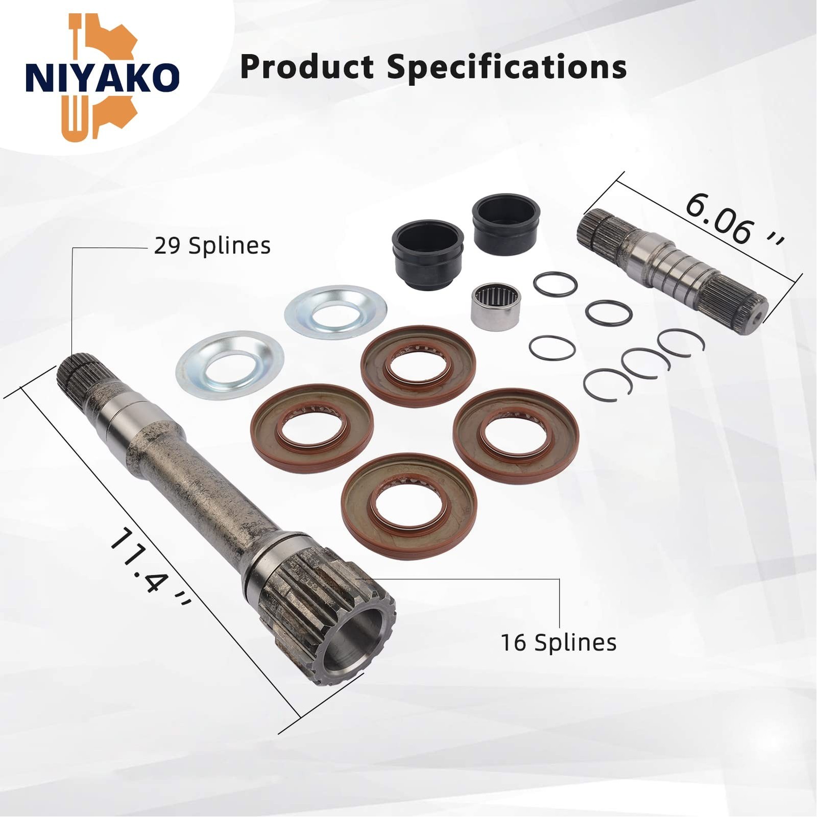 Front Right Intermediate Shaft Inner Shaft Kit Replacement# 68257420AF 682574…