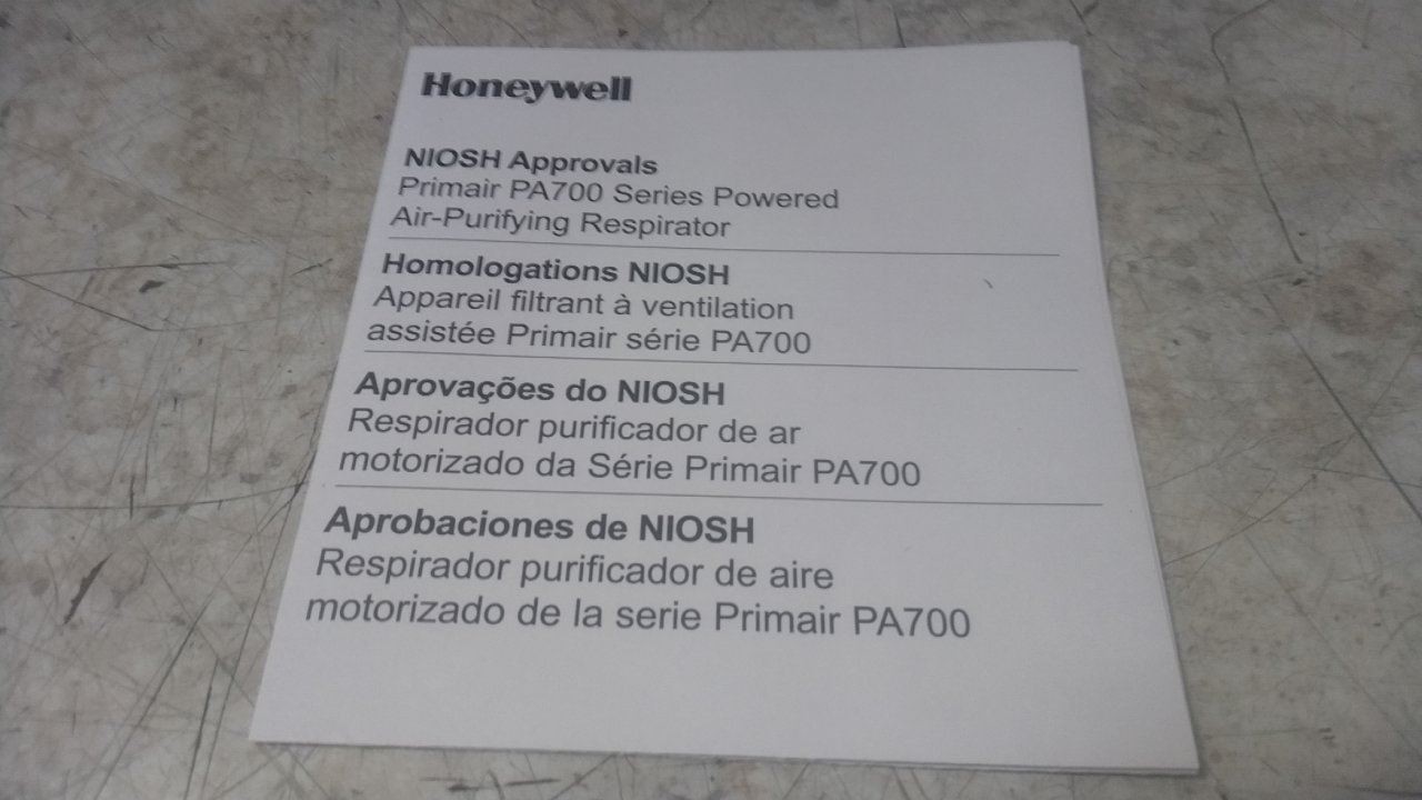 Honeywell North PA710 Gray Plastic Belt-Mount PAPR Blower
