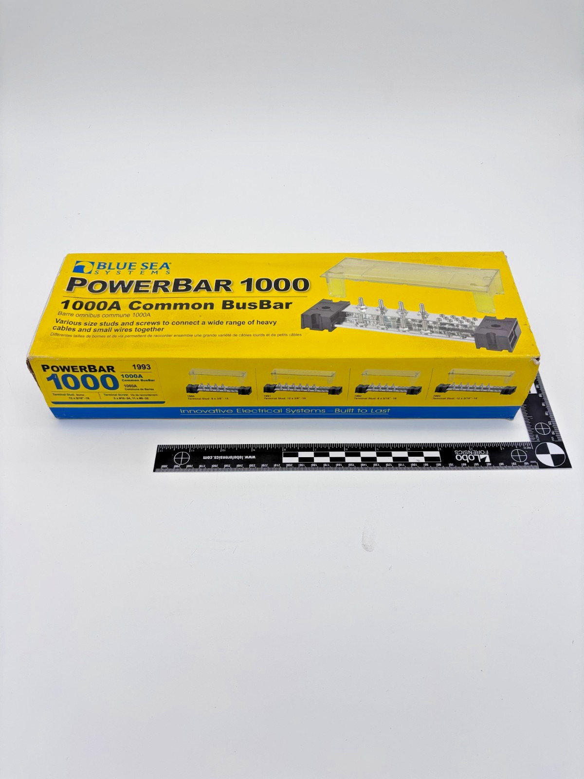 NEW Blue Sea Systems 1993 PowerBar 1000 12 Stud 5/16″ 1000A Busbar w/Cover