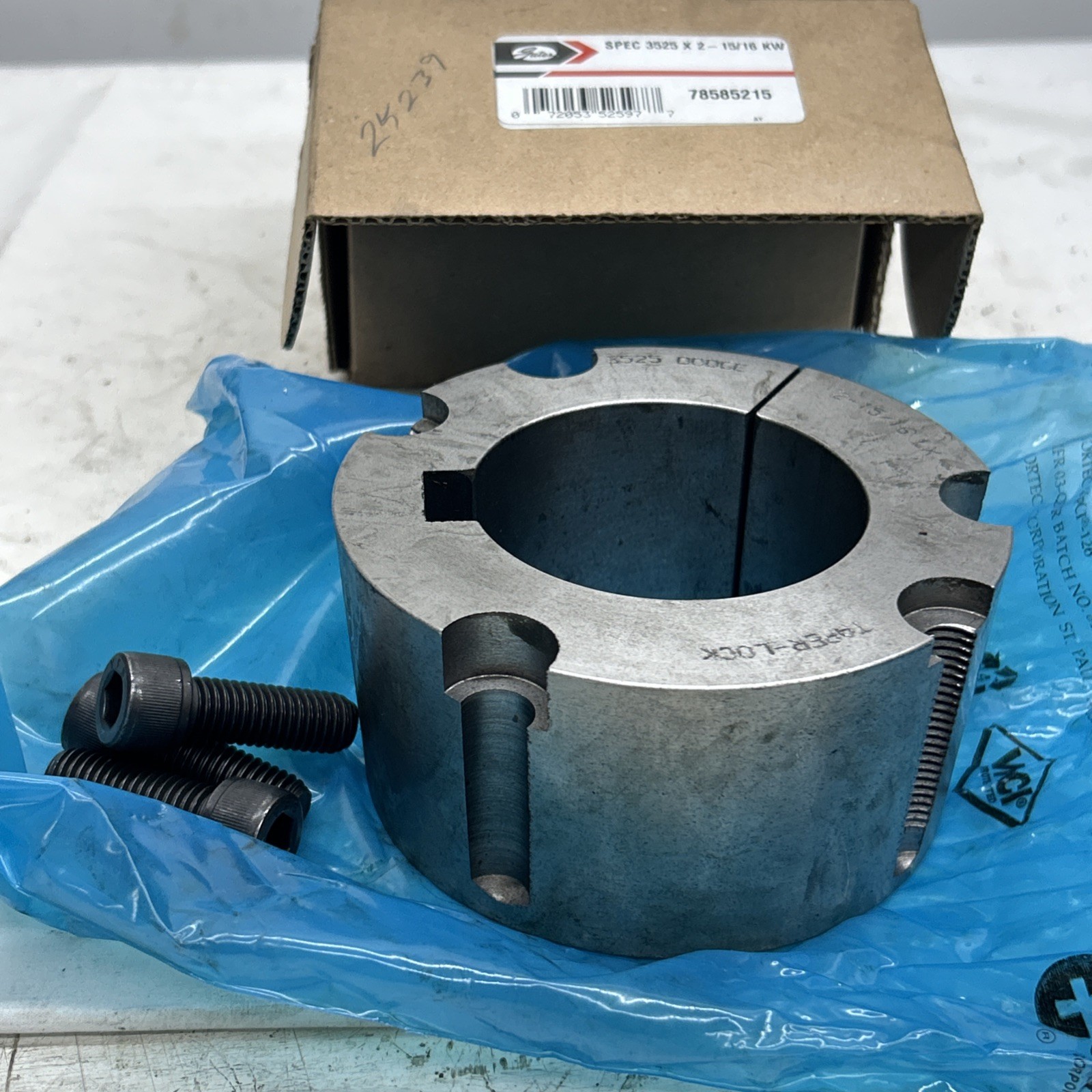 Gates 78585215 Taper Lock Bushing 3525 X 2-15/16 W/Hardware