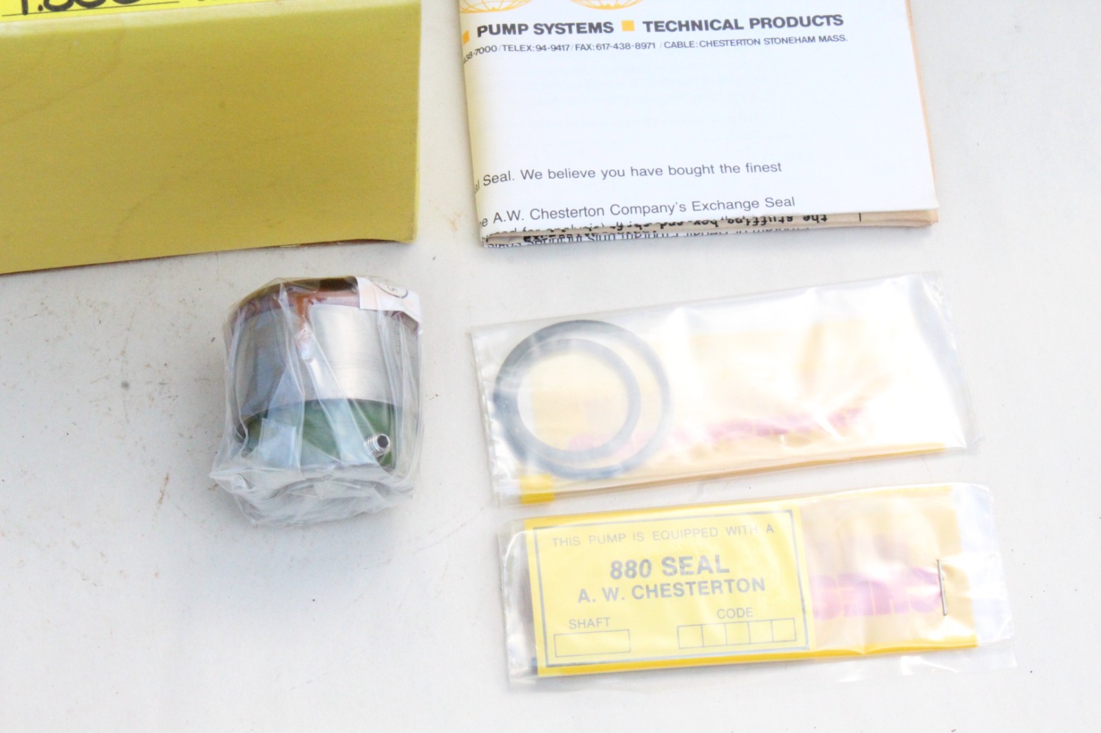 CHESTERTON 52343, 880S SEAL 1.000″, CBN/SS