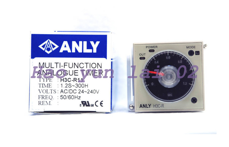 1PC NEW Industrial Timer H3C-R11 AC/DC 24~240Vin 1.2S~300H ANLY
