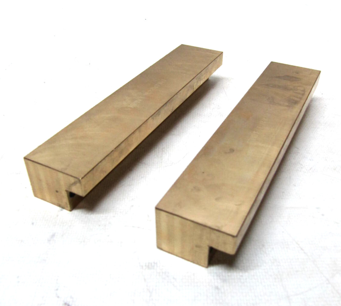 (LOT OF 2, NEW) Lamina L-Gib Oil Free Alum. Bronze Guide Bar L4LG48GN