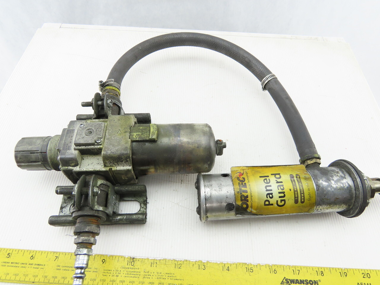 Vortec 701 Panel Guard Cooler W/AW40-04-B SMC Air Filter Regulator & Hose