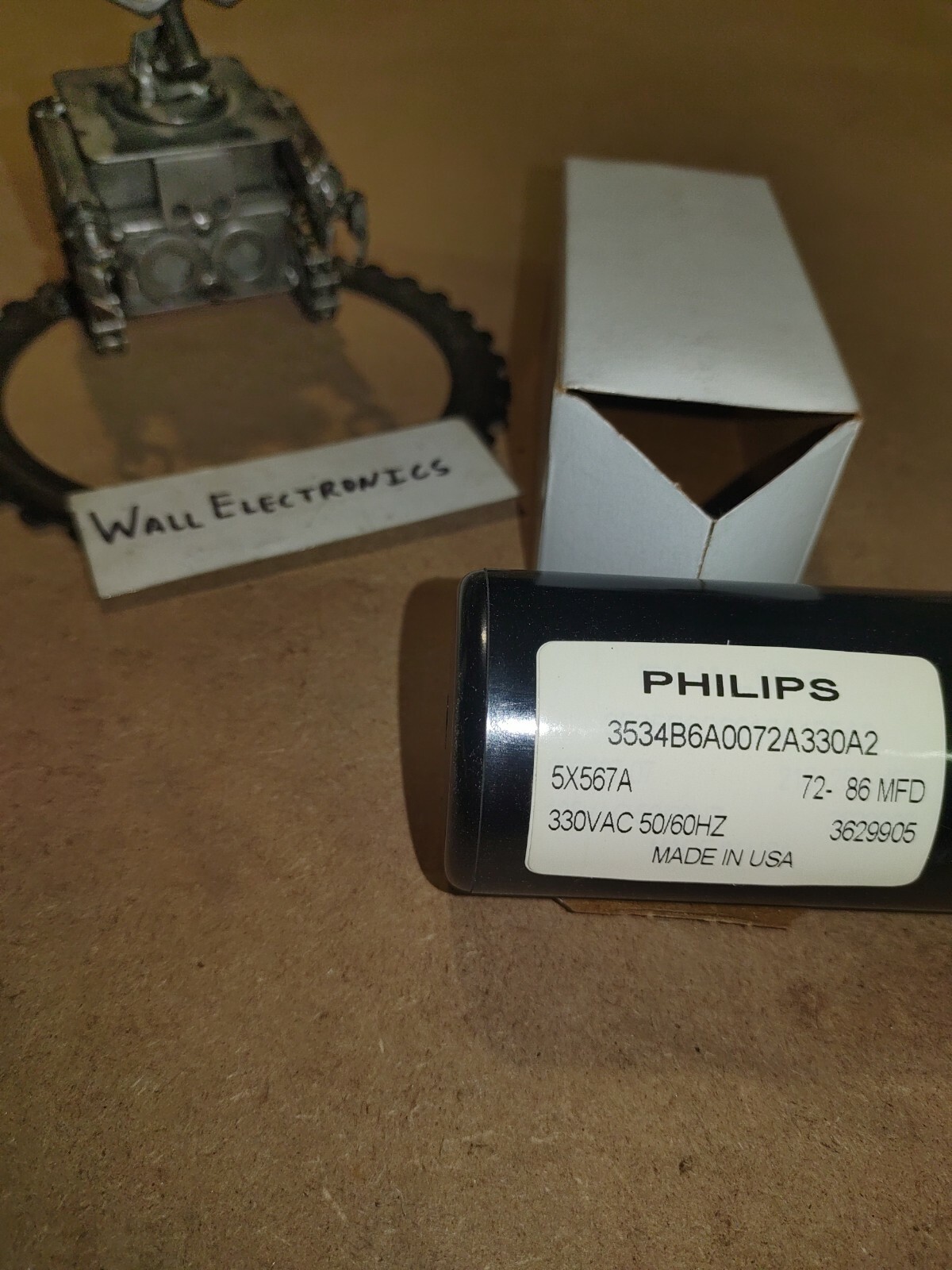 5X567A MOTOR START CAPACITOR 72-86 MFD, 330VAC, 50/60HZ =NIB=