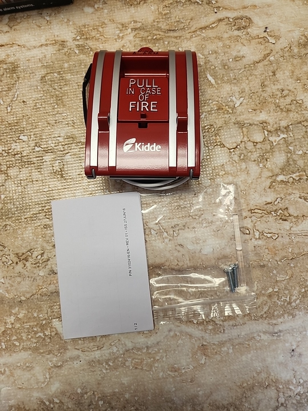 Kidde K-270A-SPO Fire Alarm Manual Pull Station Single Action Red
