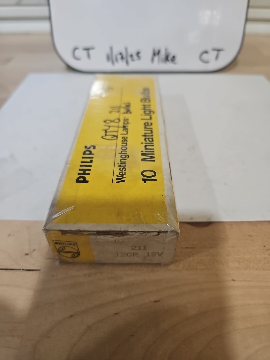 Philips Miniature Bulbs #211 12V 12CP One Box Of 8 Bulbs
