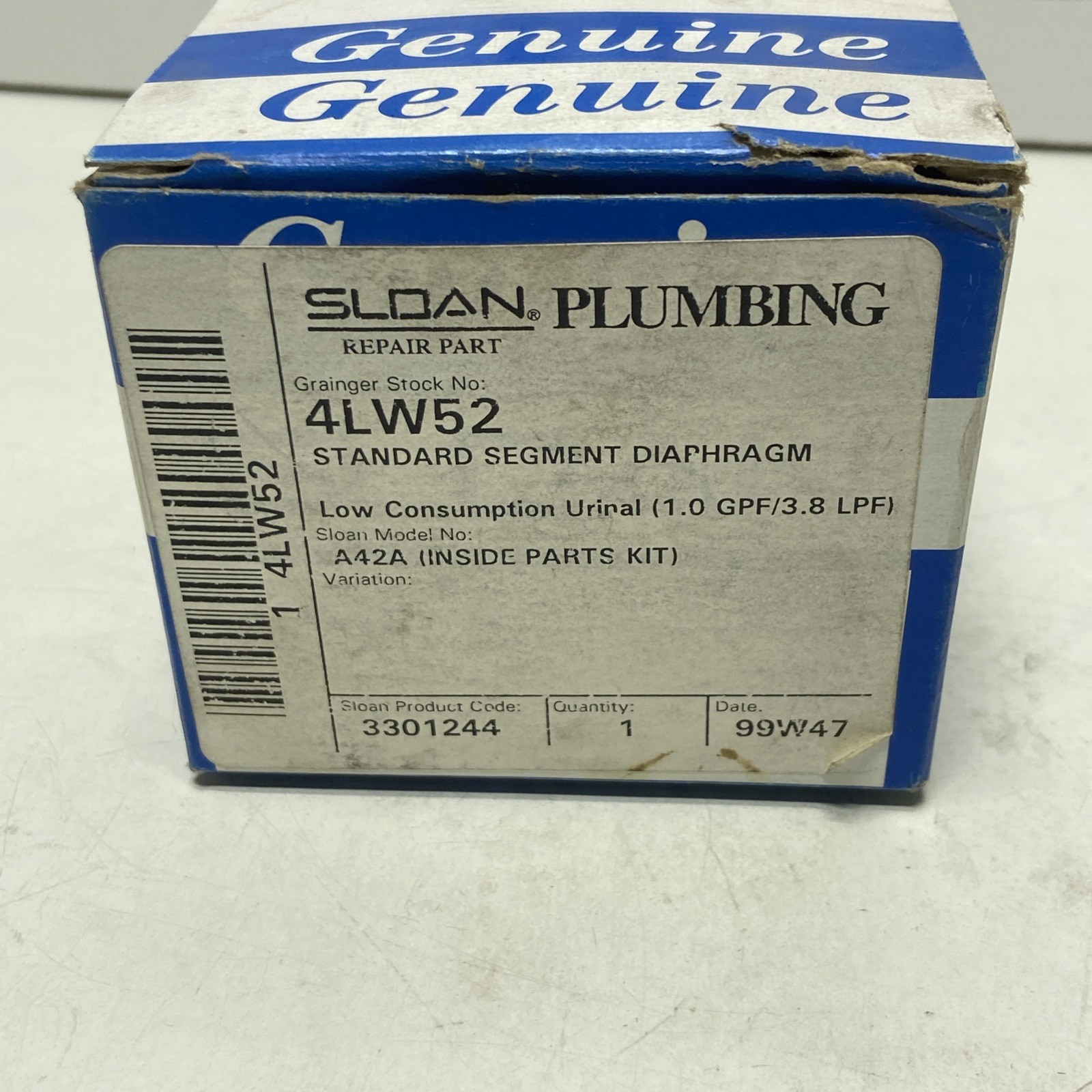 Sloan 4LW52 URINAL FLUSHOMETER Repair Kit No. A-42-A