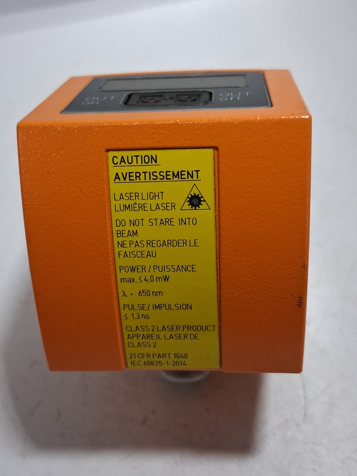 IFM O1D101 PHOTOELECTRIC DISTANCE SENSOR 10-30VDC 0.2-10M RANGE 5-PIN NNB