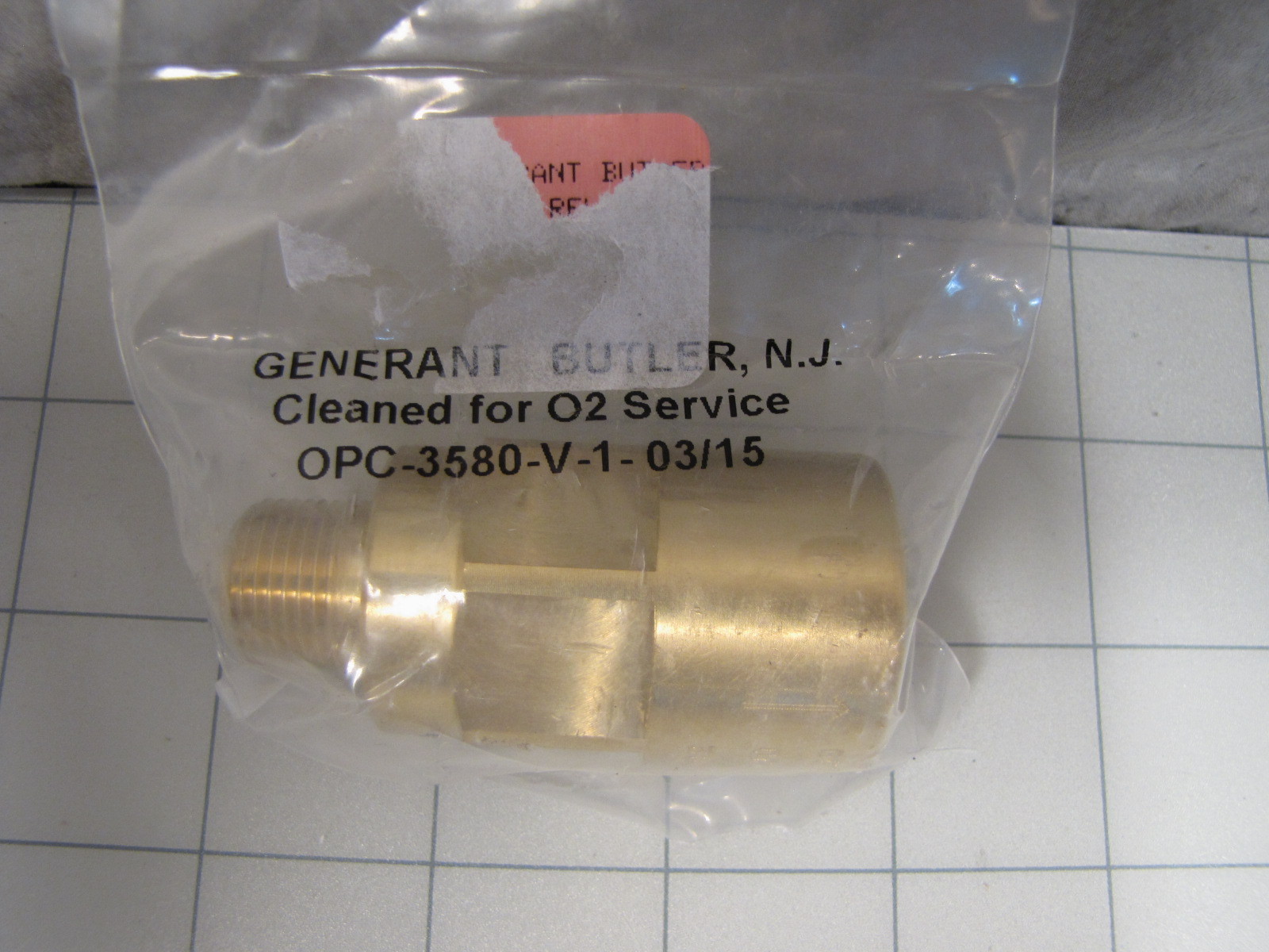 Generant Butler OPC-3580-V-1-03/15 Check Valve 3000 PSI NEW