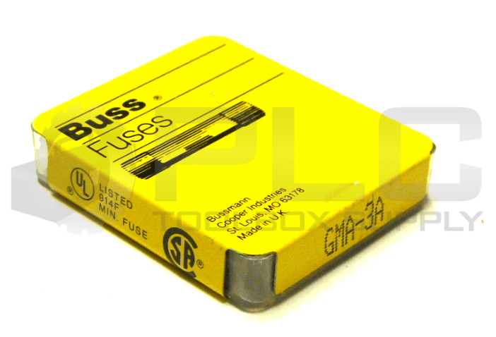 NEW LOT OF 5 PACKS BUSS GMA-3A FUSES TOTAL QTY 25 FUSES
