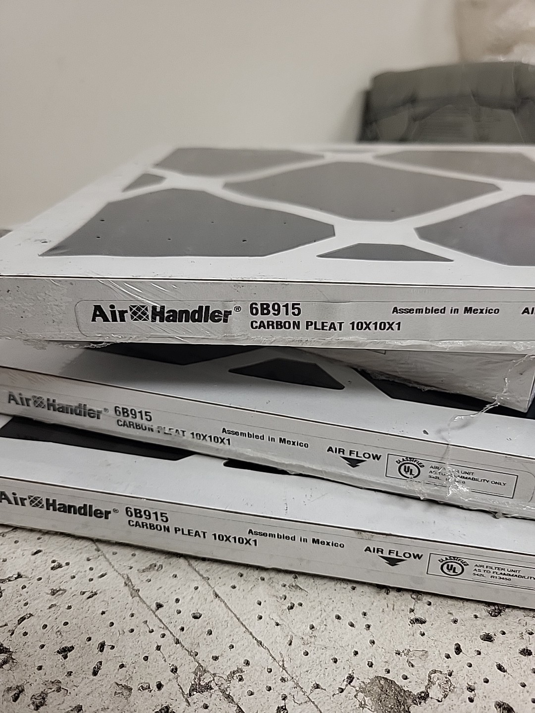 Air Handler 6B915 Carbon Pleat Air Filter 10x10x1