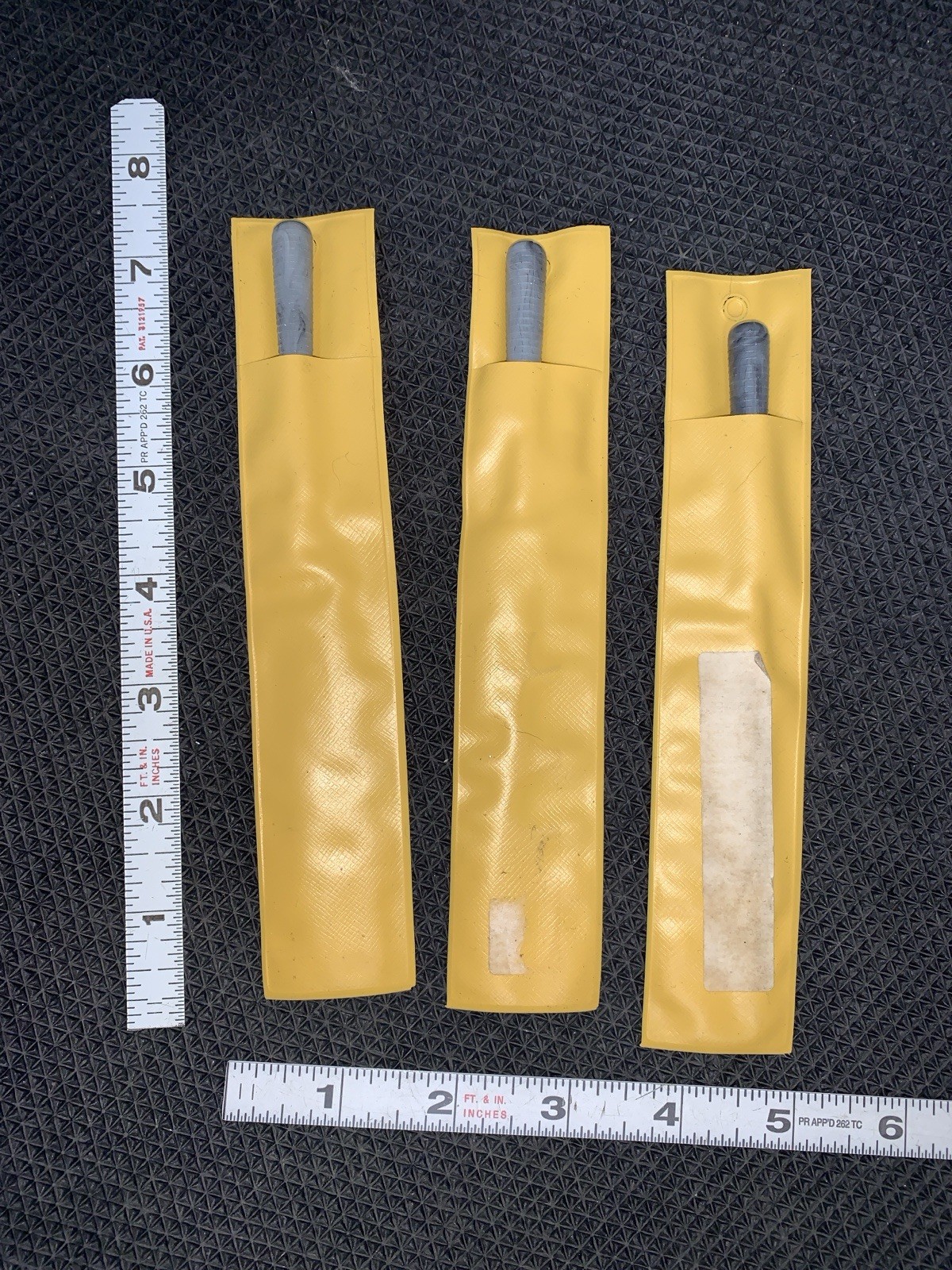 Grobet 30.461 LOT (3pc) new Barrette cut #2 Files with Plastic Handles