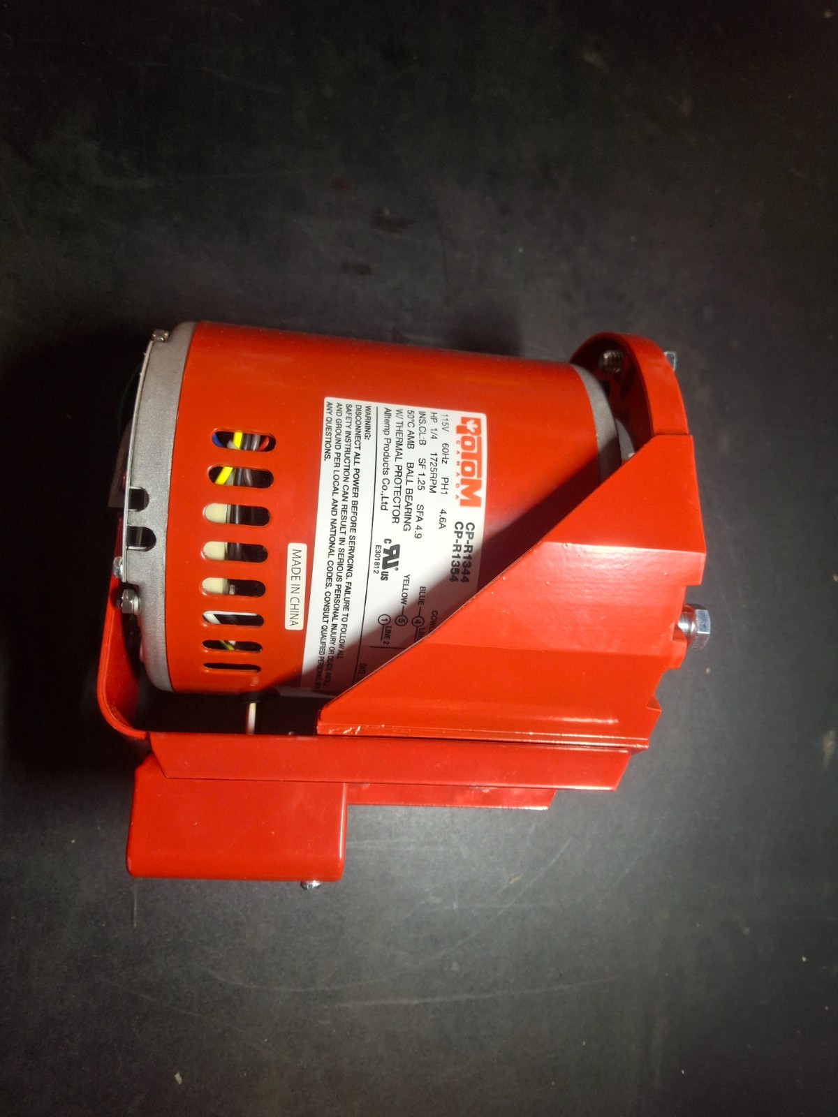 Rotom #CP-R1444 Hot Water Circulator 1/4HP 1725RPM 4.6A 1/2″x1/2″ Shaft