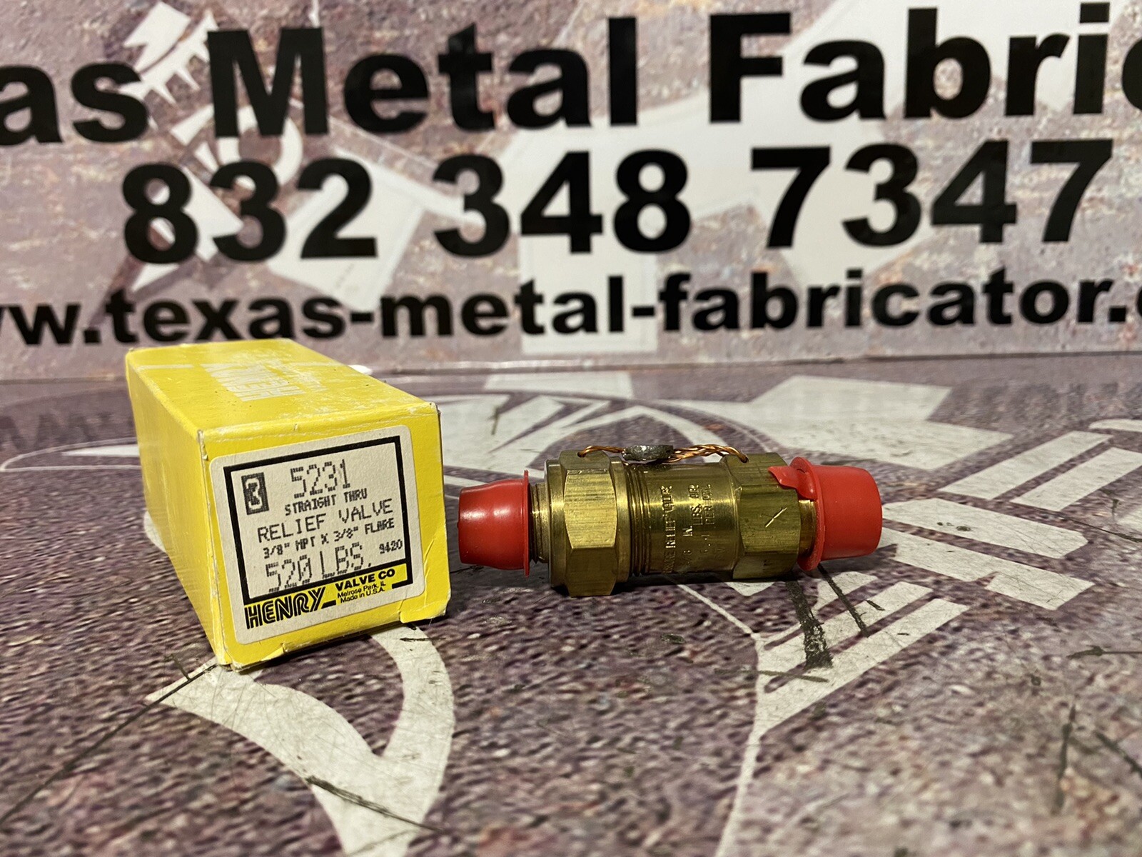 Henry 5231 Pressure Relief Valve 3/8” MPT X 3/8” Flare 520LBS