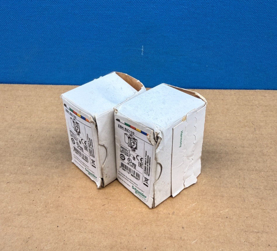 Lot of 2x Genuine Schneider ZB4BZ103 Harmony 22mm 1NO Contact Block Mounting
