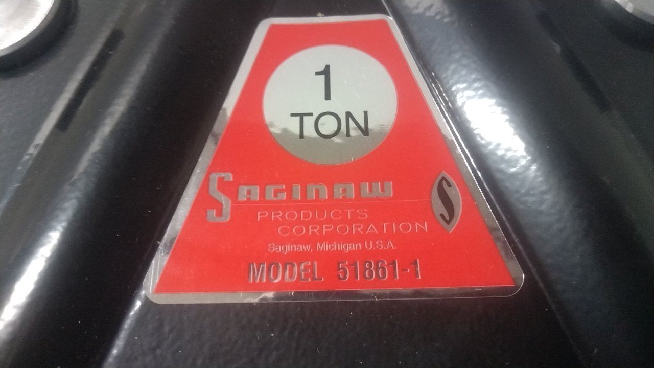 Saginaw Products Corporation 51861 3 to 8 In Beam Flange W 2000 Lb Push Trolley