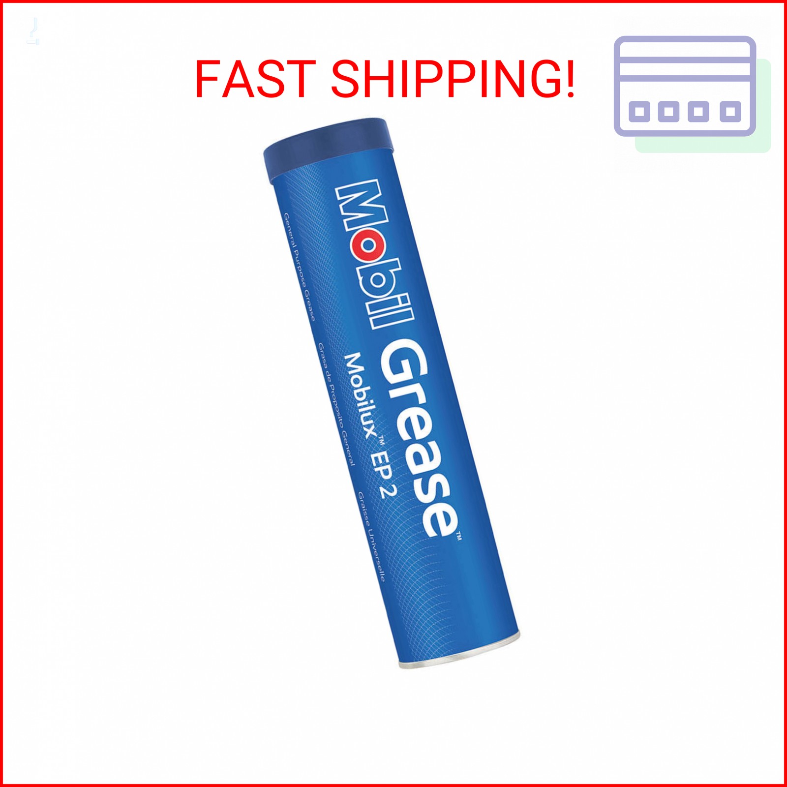Mobil 122136 EP 2, EP Grease, NLGI 2, 13.7 oz.