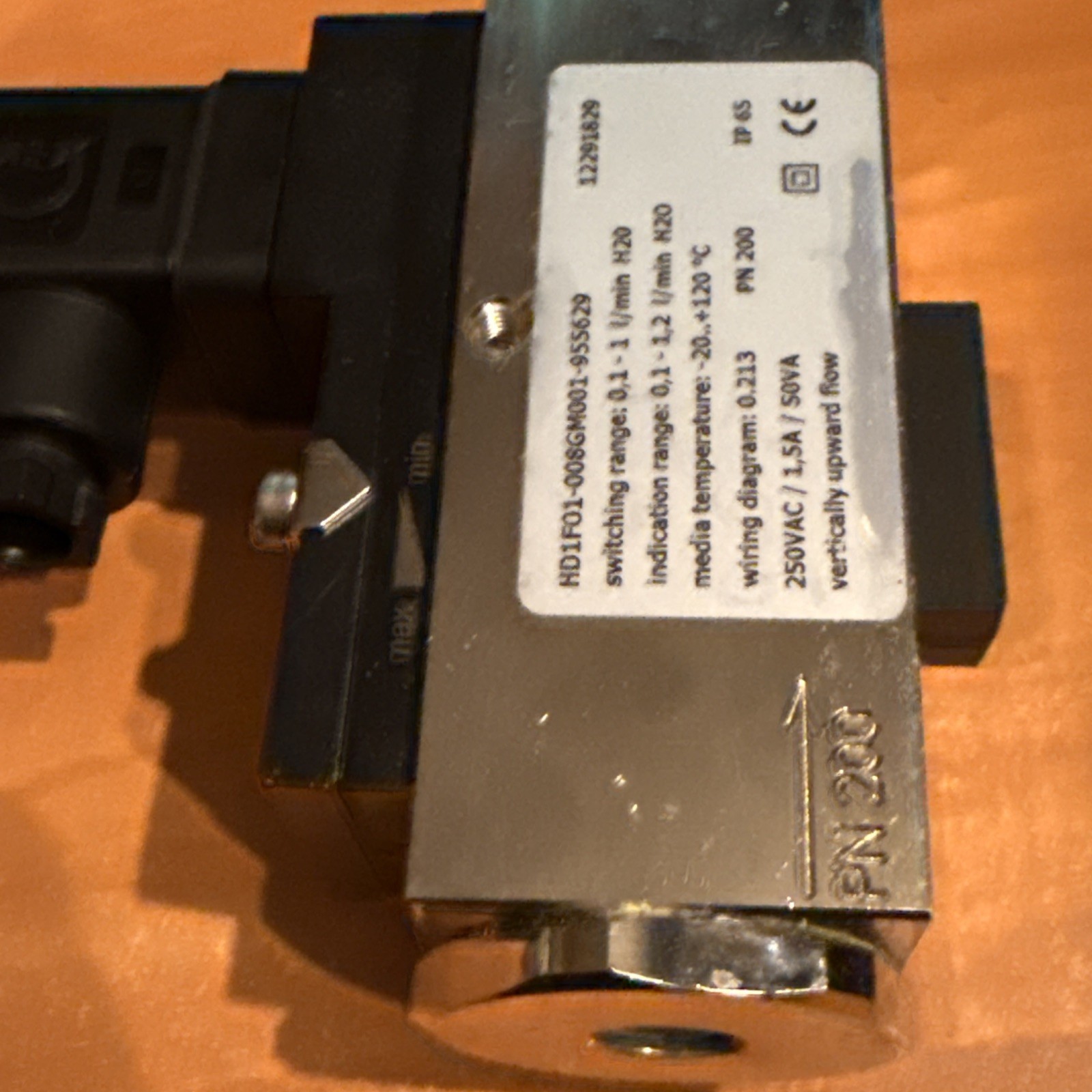 GHM HONSBERG HD1F01-008GM001 FLOW SWITCH