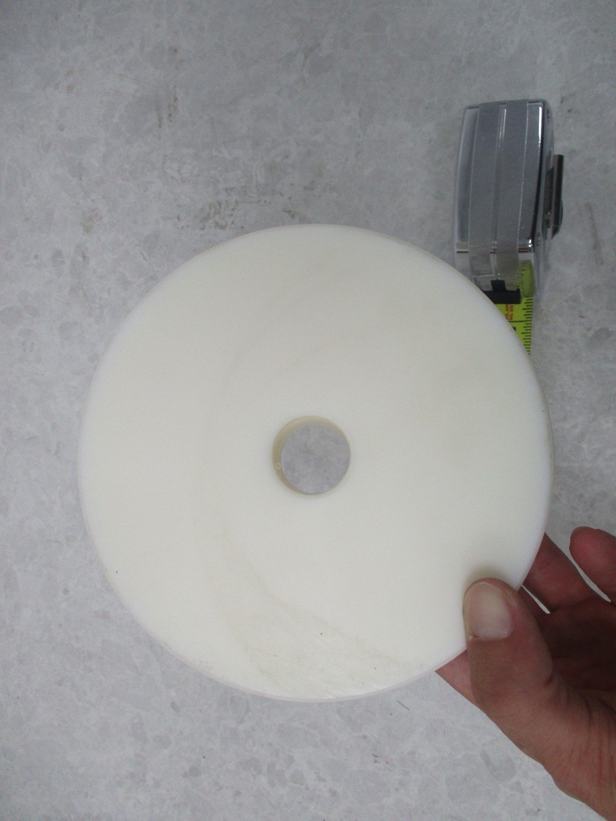 NYLON 66 6″ OD X 1.5″ THICK 1.00″ ID BORE, AB0143