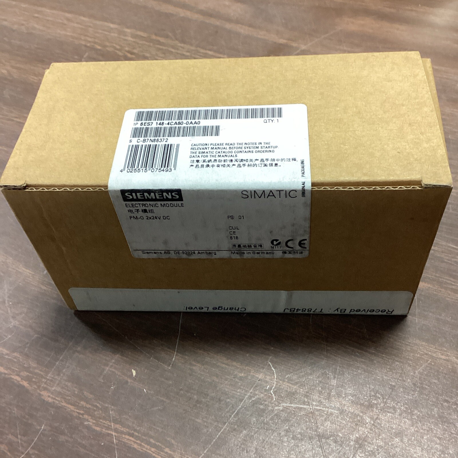 Siemens 6ES7 148-4CA60-0AA0 Simatic Power Entry Module
