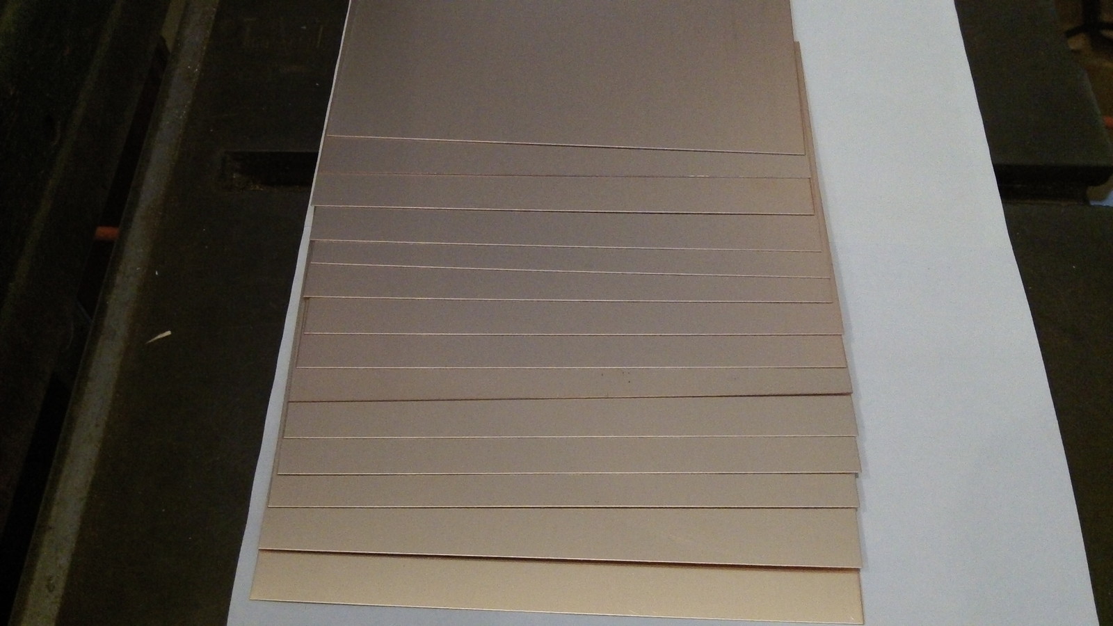 12 pcs Double Sided Copper Clad Circuit Board Laminate FR-4 .022, 3 x 4, 3 oz.