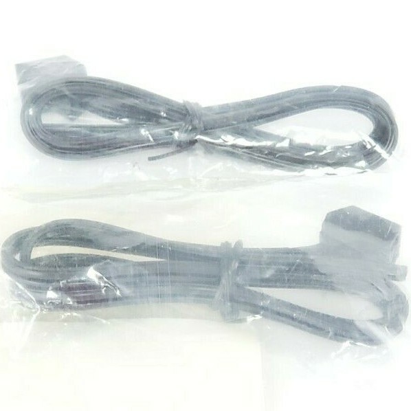LOT OF 2 NEW DAYTON 3RP10A AXIAL FAN ACCESSORY CORD SETS 24 IN LENGTH 90 DEGREE