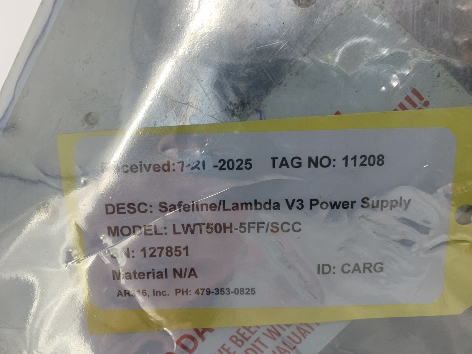 Mettler Toledo Safeline/Lambda 50H/LWT50H-5FF/SCC 100-240VAC V3 Power Supply