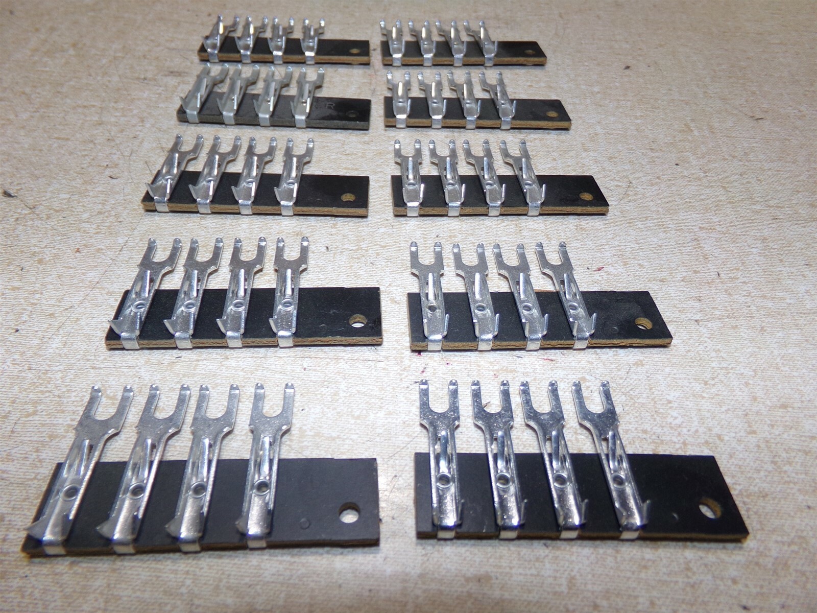 NEW 4-Pole Fork Terminal Jumper Strip, Lot of 10 *FREE SHIPPING*