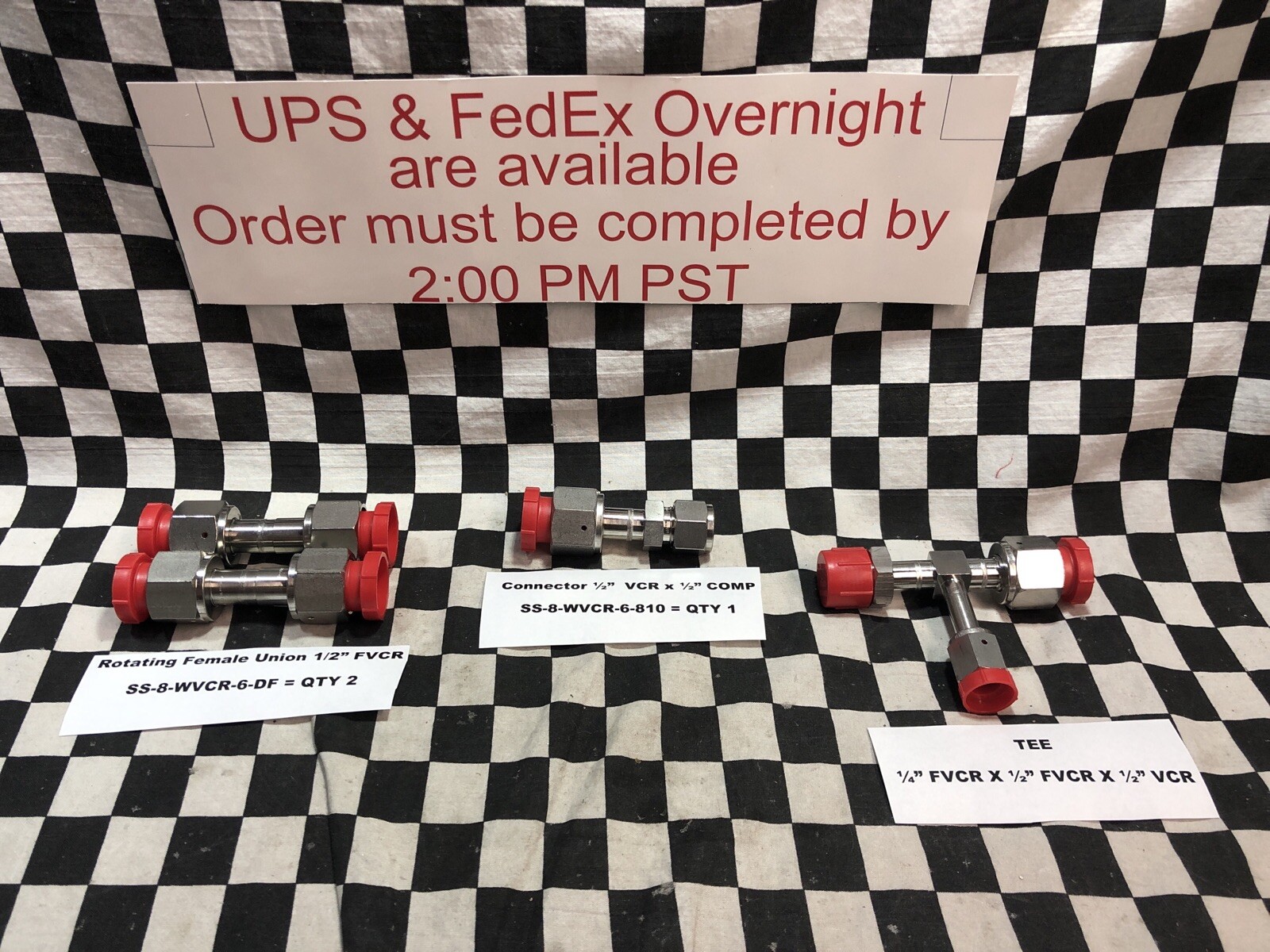 Lot Of 4 Swagelok Rotating Female Union, SS-8-WVCR-6-DF, SS-8-WVCR-6-810 #120B1