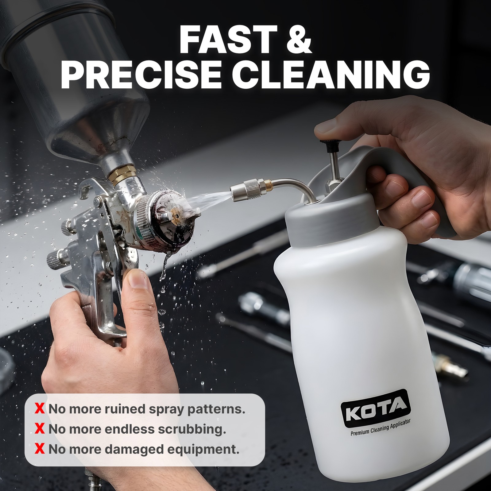 KOTA 1 L Adjustable Hand Pump Pressure Sprayer, Heavy-Duty Multipurpose Bottle