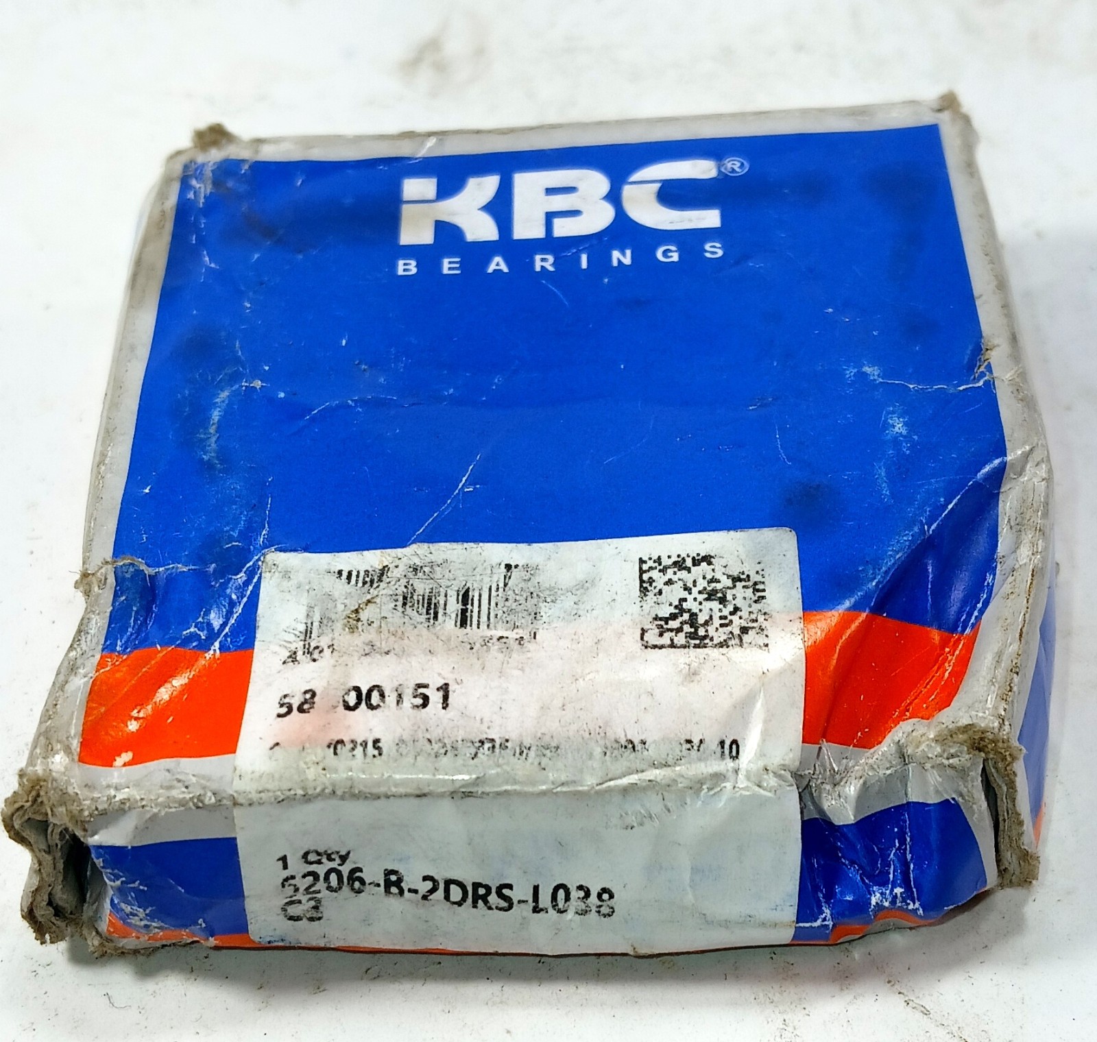 1 NEW KBC 6206-B-2DRS-L038 C3 RADIAL DEEP GROOVE BALL BEARING NIB **MAKE OFFER**
