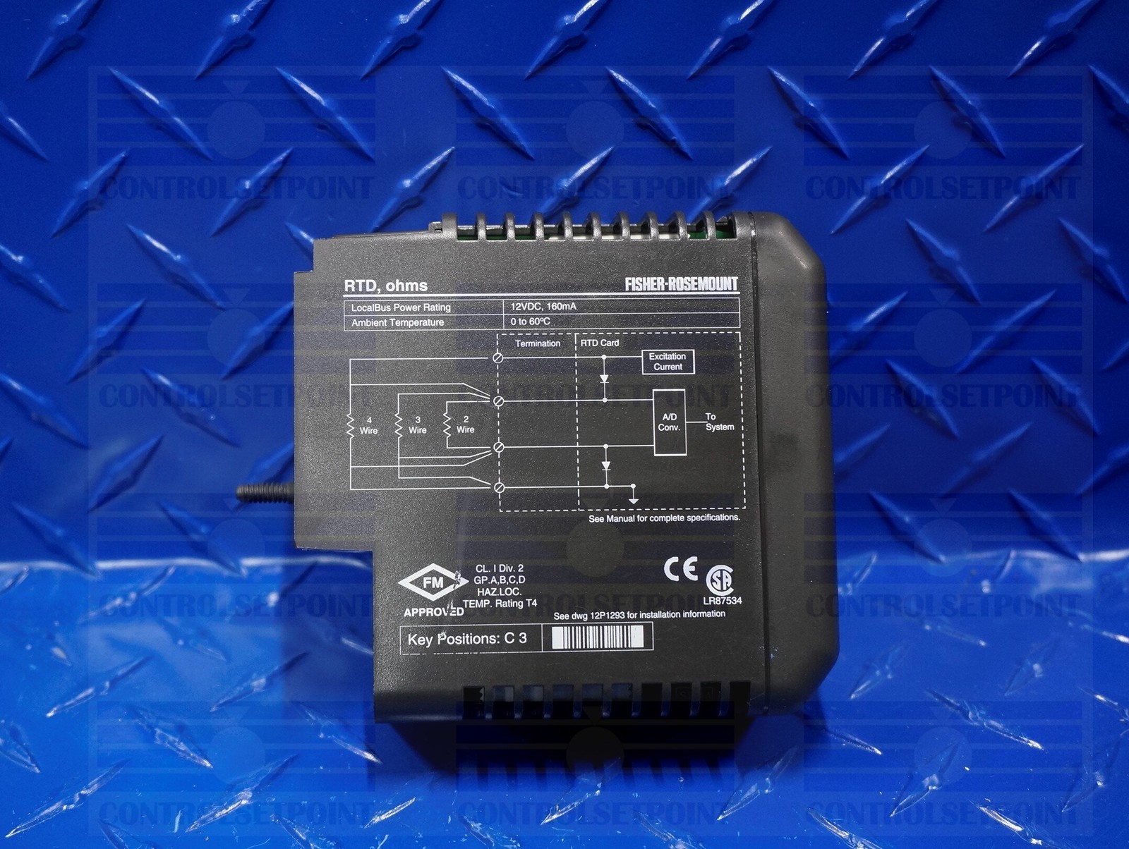 EMERSON DELTAV KJ3002X1-BF1 AI CARD: RTD OHMS 12VDC160MA 8 CHANNELS VE4003S6B1