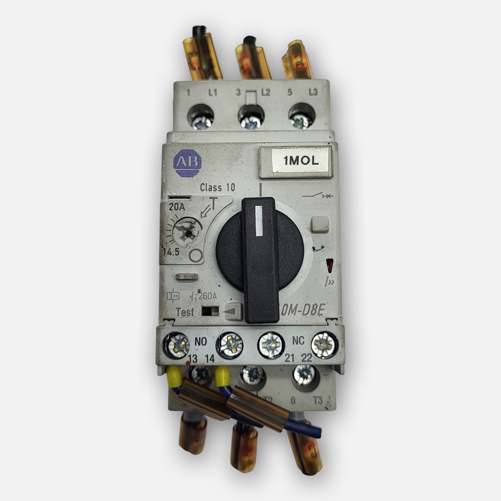 ALLEN BRADLEY 140M-D8E-C20 /C CIRCUIT BREAKER W/ 140M-C-AFA11