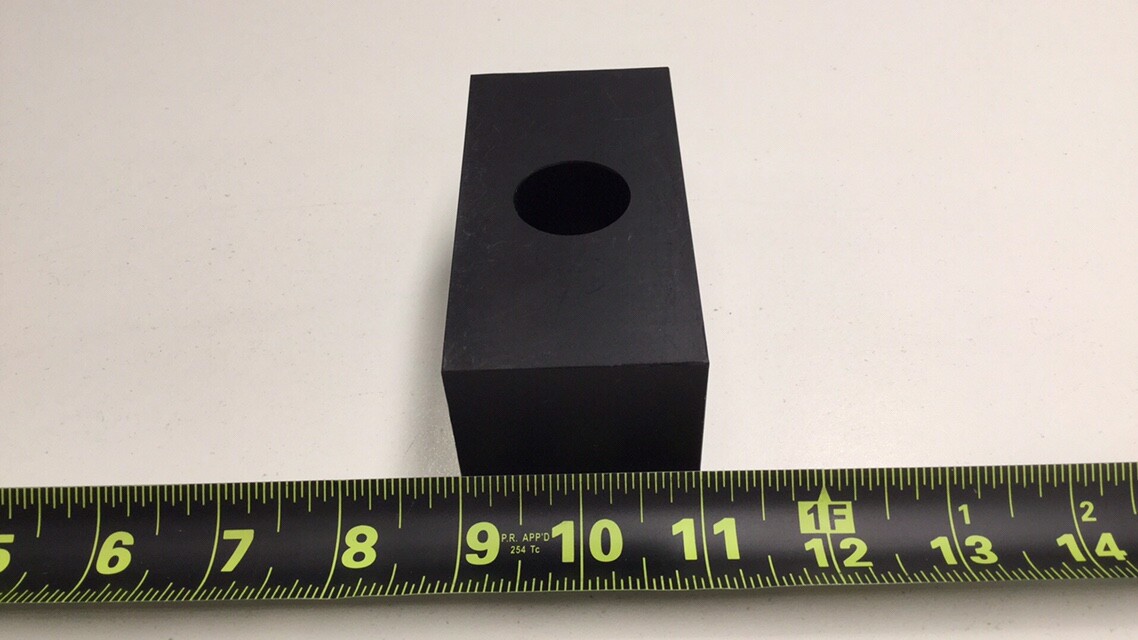 Unknown 100243 Pillow Block Black Delron 1″ Hole 2″ X 2″ X 4″