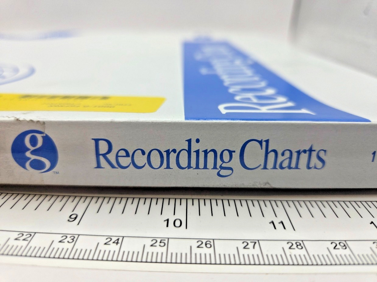 BOX OF 100 GRAPHIC CONTROLS PN-00238303 RECORDING CHARTS, FOXBORO 898494, 0253H