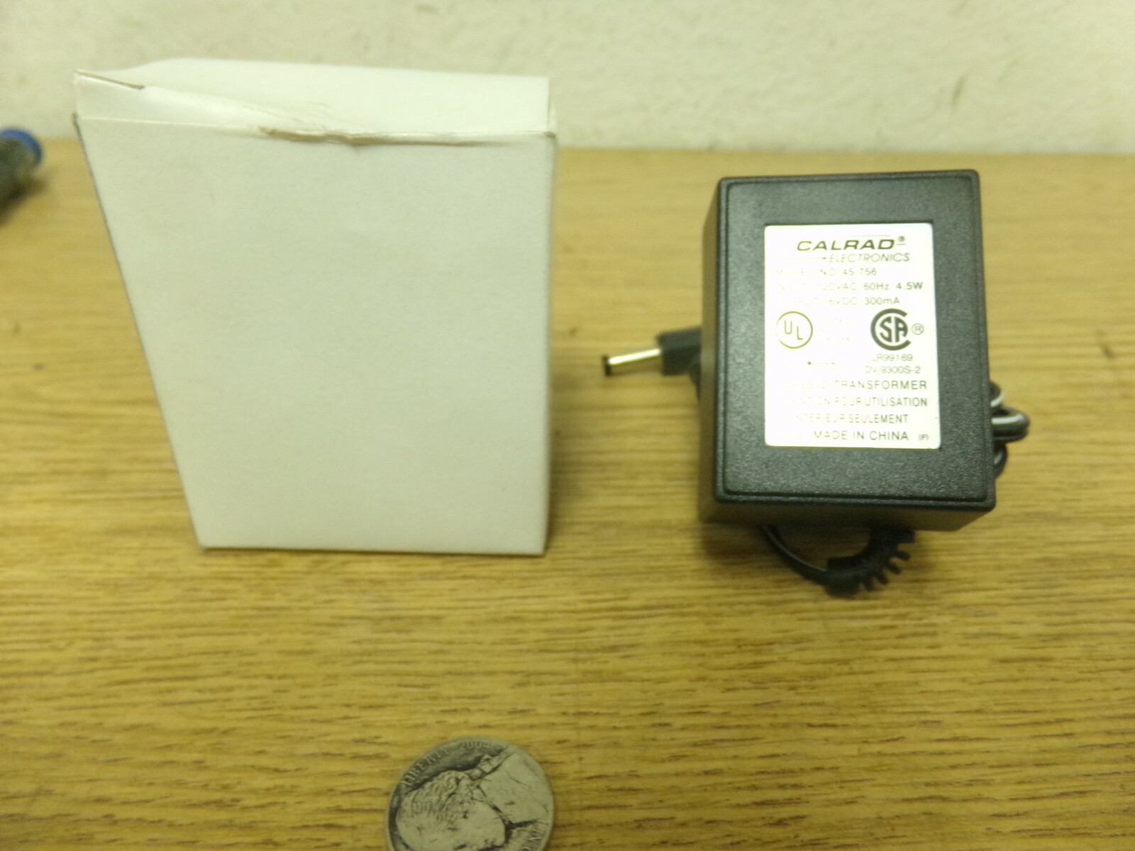 NEW Calrad 45-756 Power supply Input 120VAC output 6VDC 300mA *FREE SHIPPING*