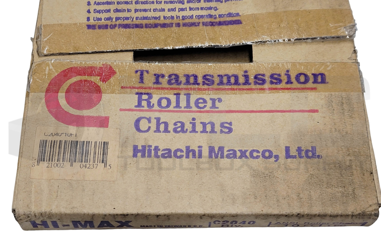 NEW TRANSMISSION ROLLER CHAINS C2040 RIV. CHAIN 10FT SEALED IN PLASTIC