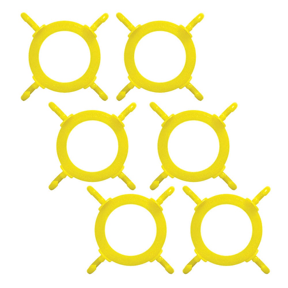 MR. CHAIN 97402-6 Cone Connctor,5″,Yellow,Polyethylene,PK6 484P81