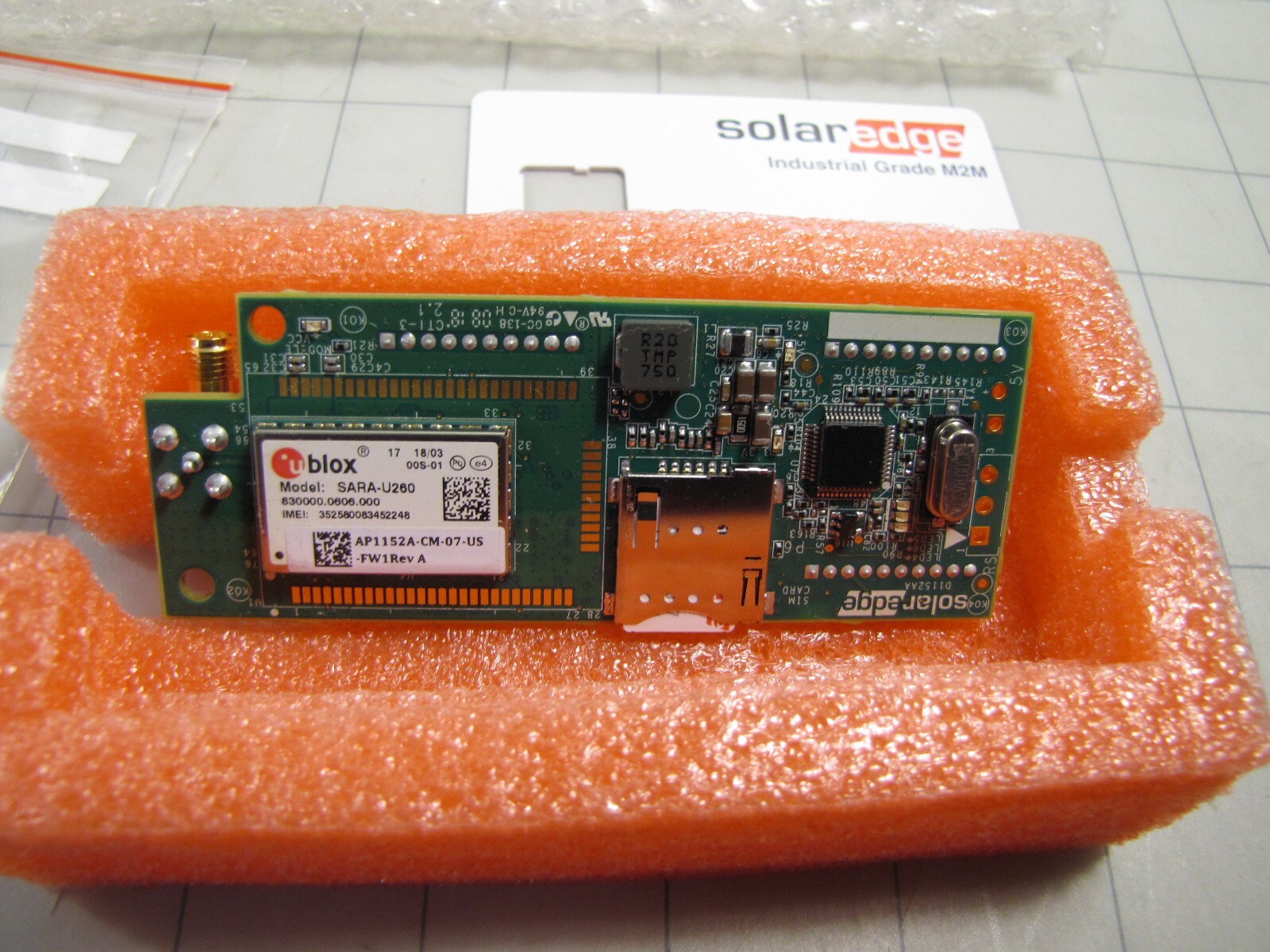 SolarEdge SE-GSM-R05-US-S1 GSM Modem w/ Sim