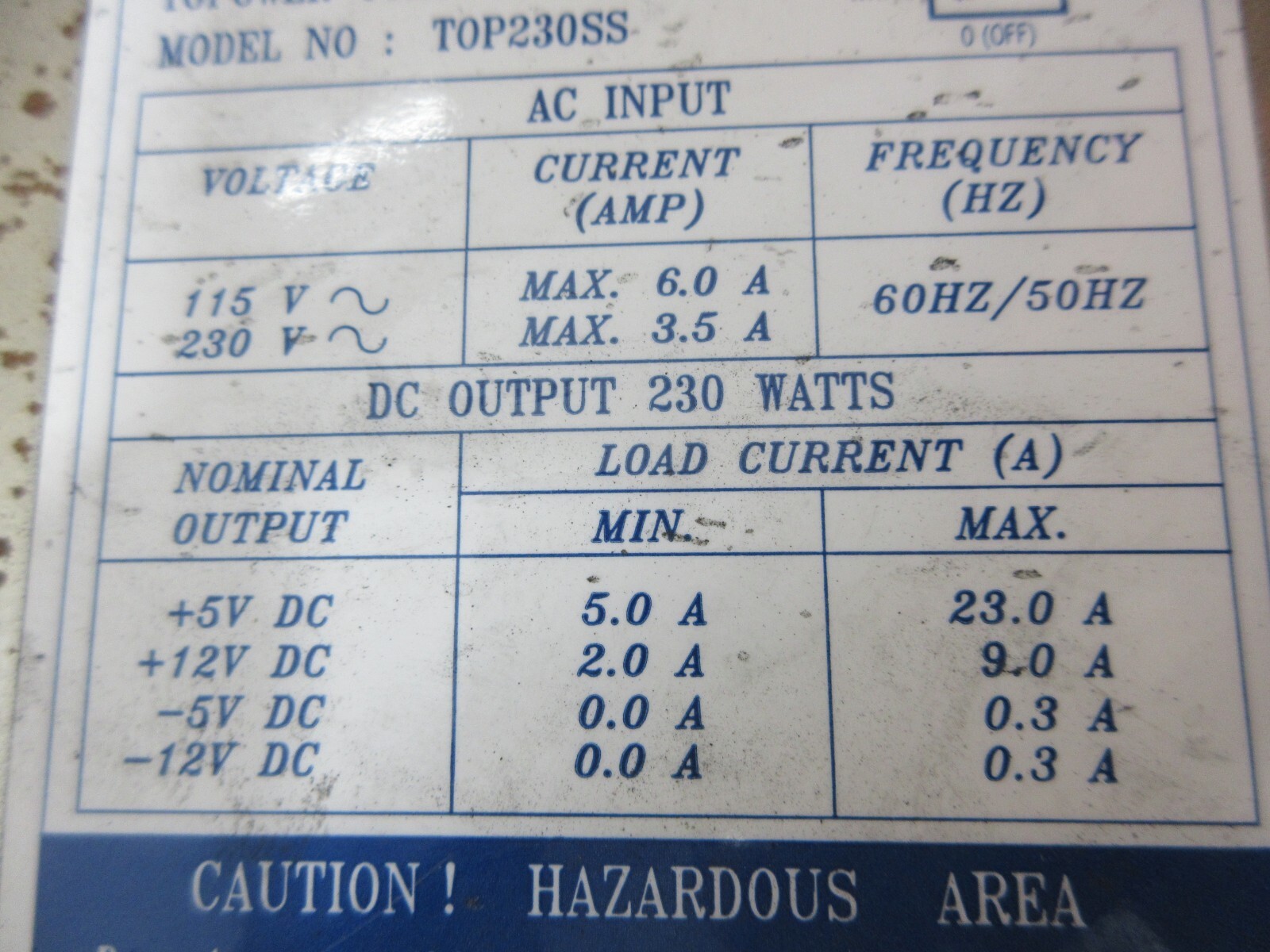 ABC TOPOWER SUPPLY TOP230SS TOP230BS TOP230ATT TOP250SS TOP250BS TOP250ATT